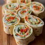 Fresh Vegetable Tortilla Roll Ups Recipe