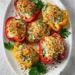 Herby Ricotta Stuffed Peppers Recipe