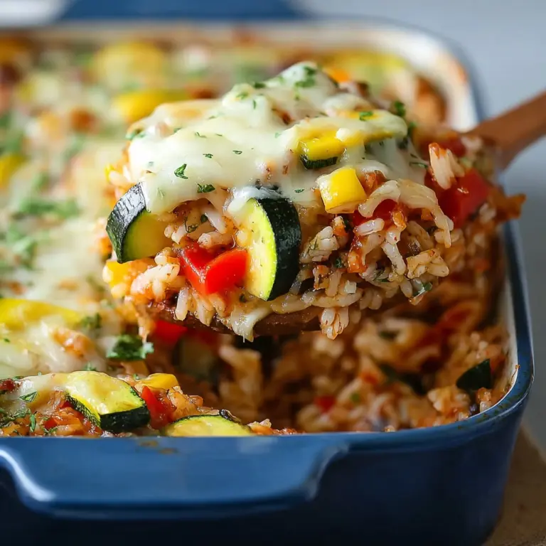Quick Weeknight Zucchini and Rice Casserole - Alrightwithme Recipe