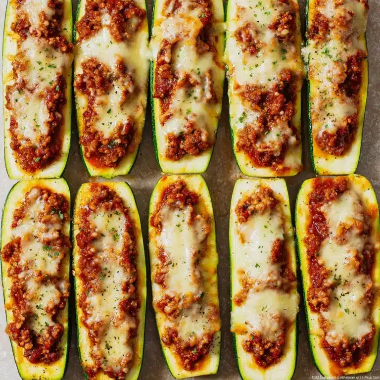 Ground Beef Stuffed Zucchini Recipe