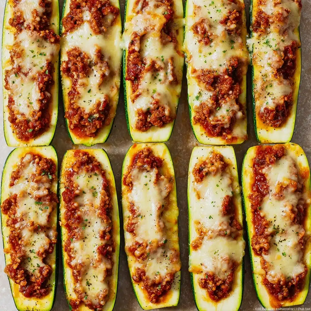 Ground Beef Stuffed Zucchini Recipe - Recipe Image