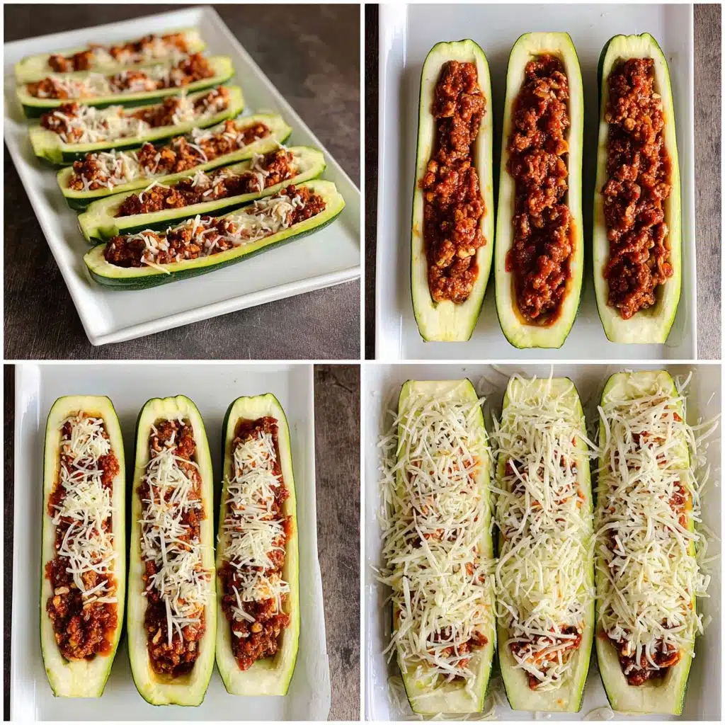 Ground Beef Stuffed Zucchini Recipe - Recipe Image