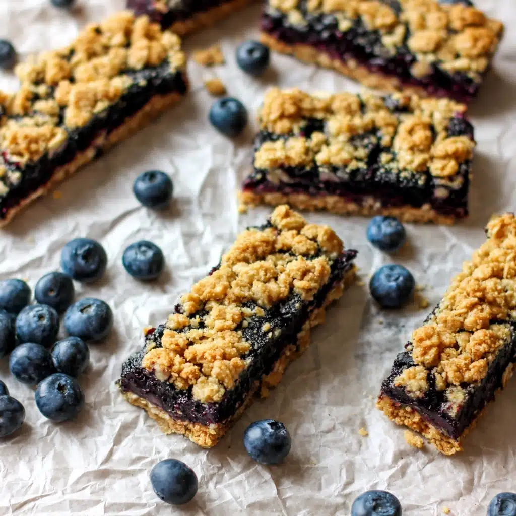 Blueberry Oatmeal Breakfast Bars Recipe - Recipe Image