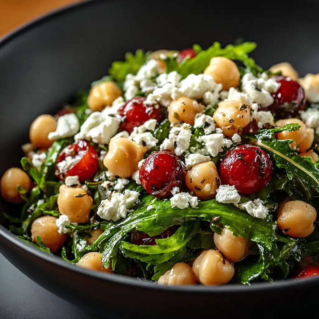 Feta & Cranberry Chickpeas with Lemon Vinaigrette Recipe - Recipe Image