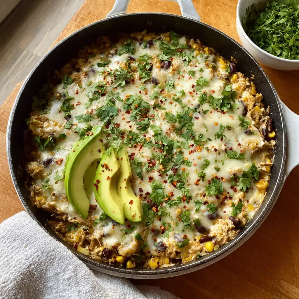 Salsa Verde Chicken & Rice Skillet Recipe - Recipe Image