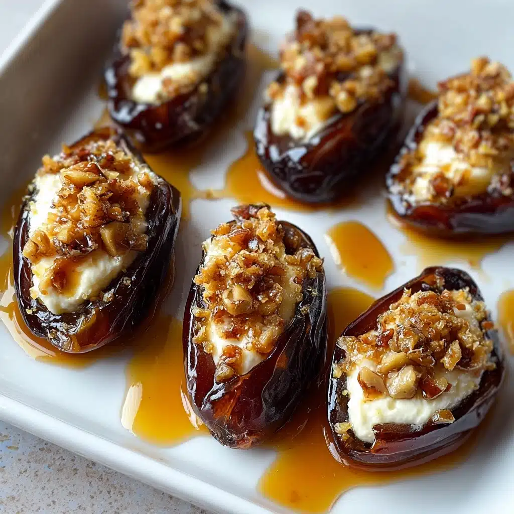 MASCARPONE STUFFED DATES WITH MAPLE DRIZZLE Recipe - Recipe Image