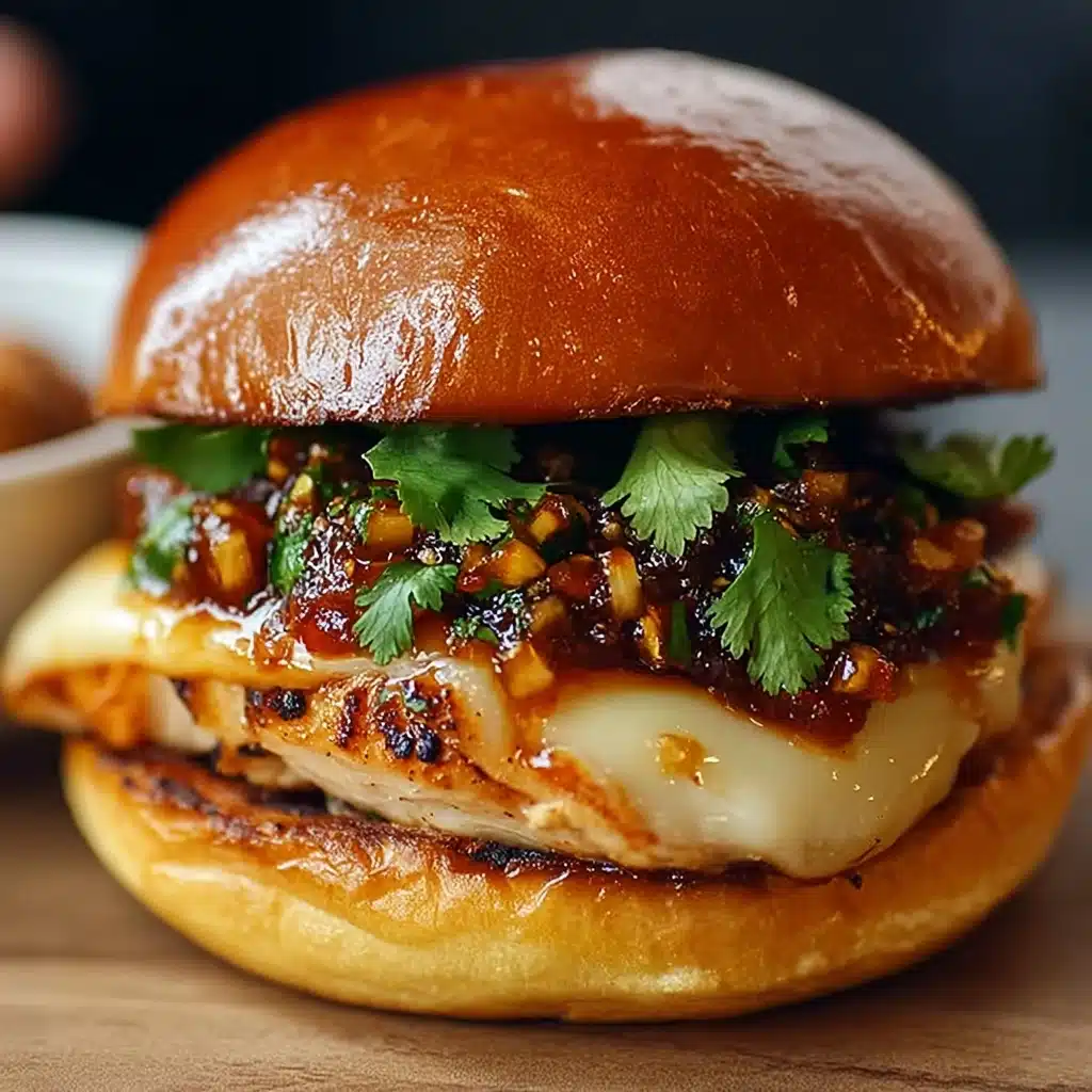 Gochujang Chicken Burgers with Kimchi Jam Recipe - Recipe Image