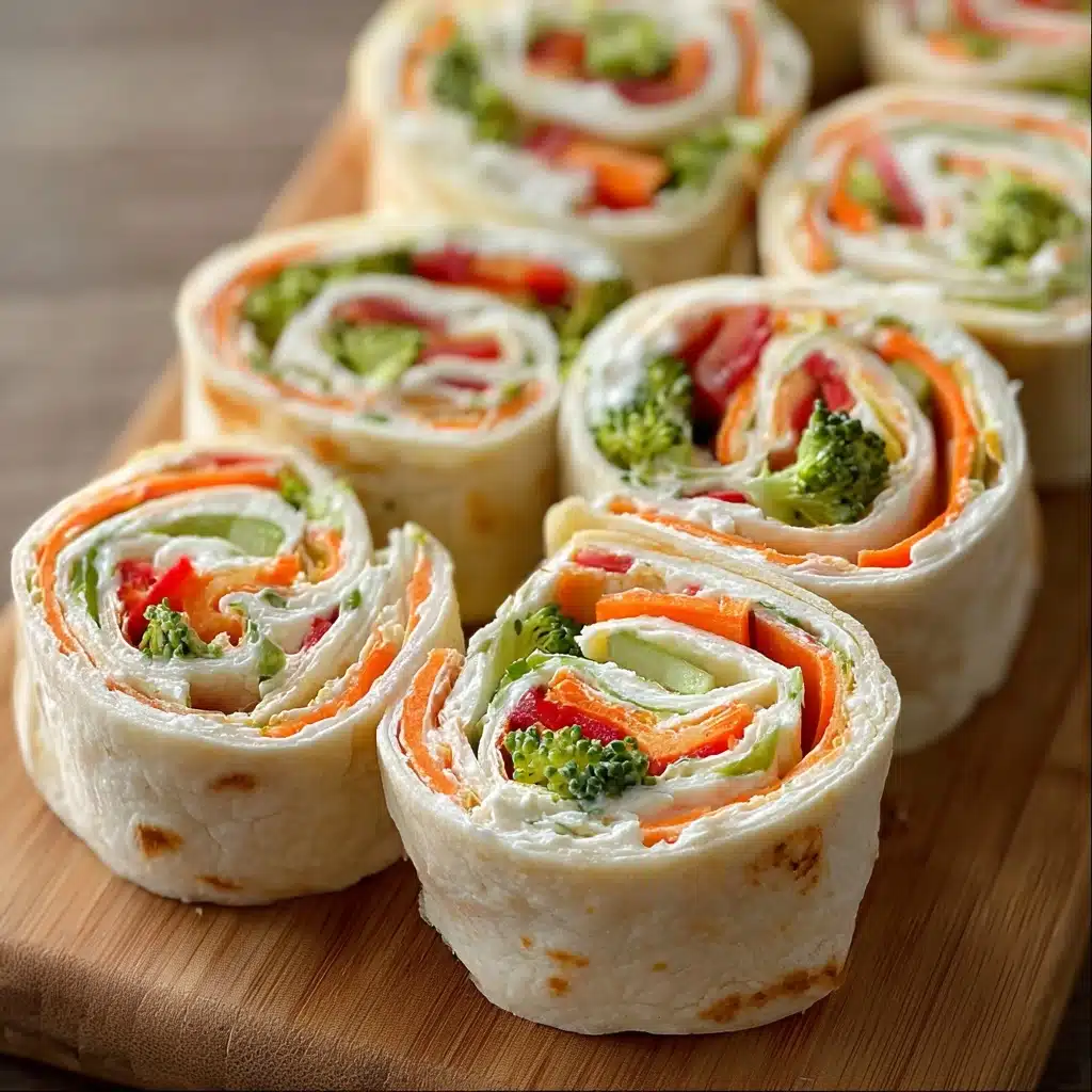 Fresh Vegetable Tortilla Roll Ups Recipe - Recipe Image