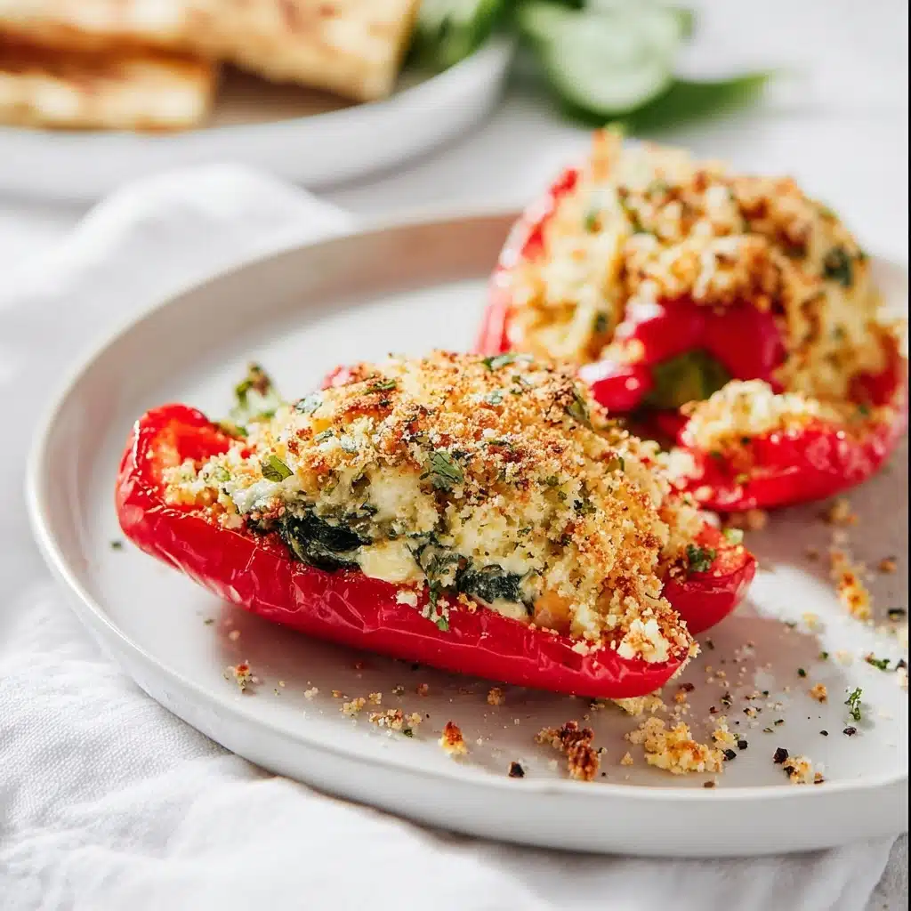 Herby Ricotta Stuffed Peppers Recipe - Recipe Image
