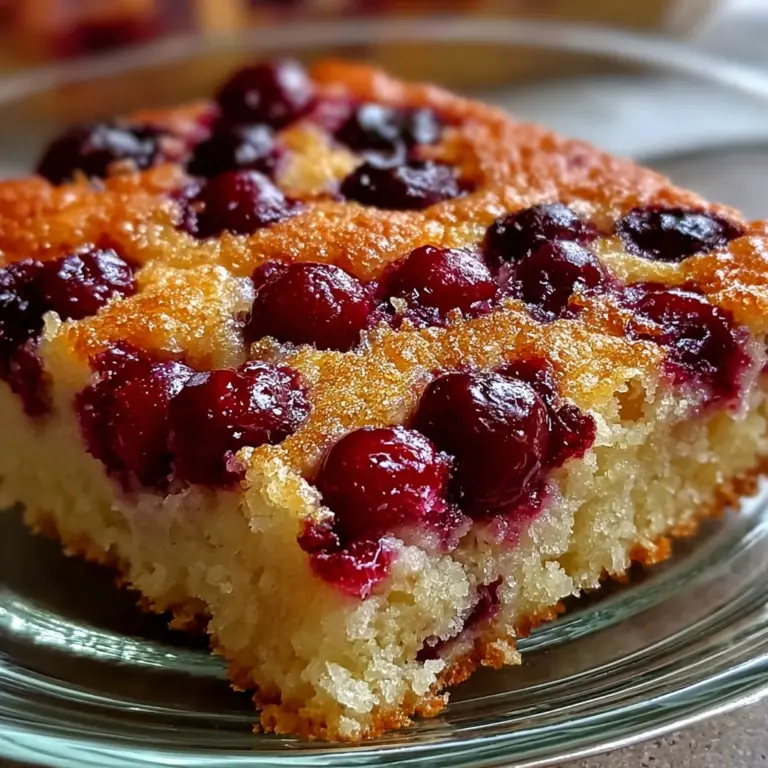 Cranberry Orange Breakfast Cake Recipe