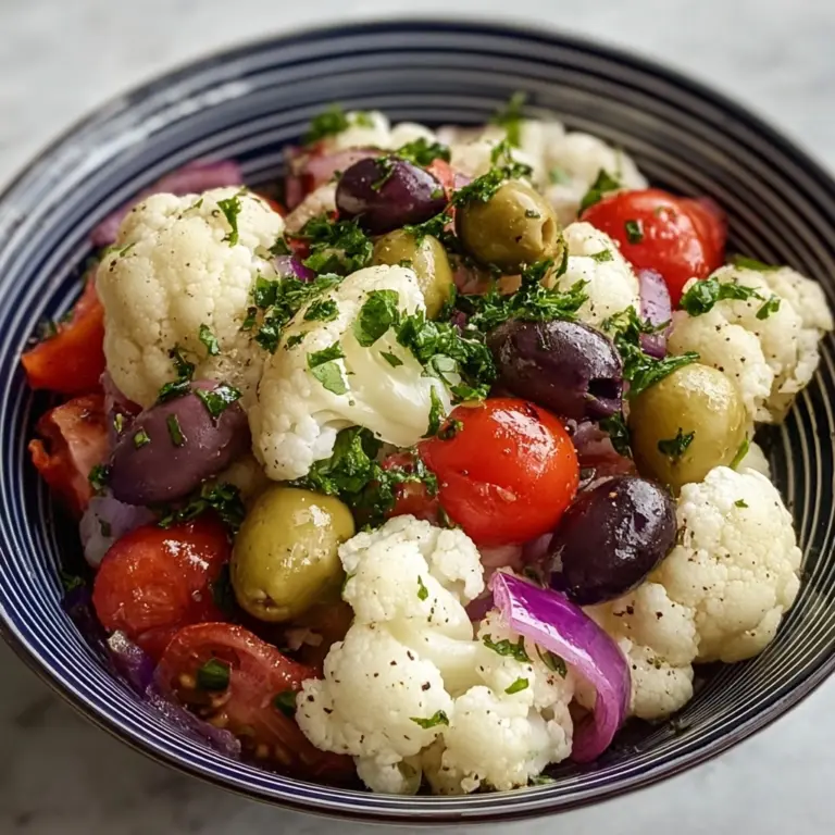 Sicilian Cauliflower Salad Recipe