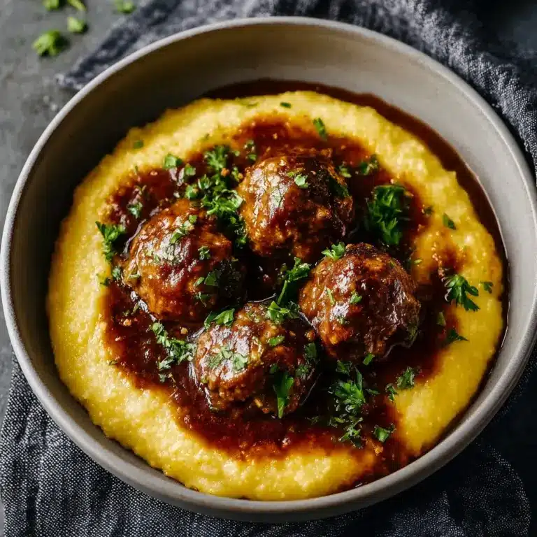 Red Wine Braised Meatballs Recipe