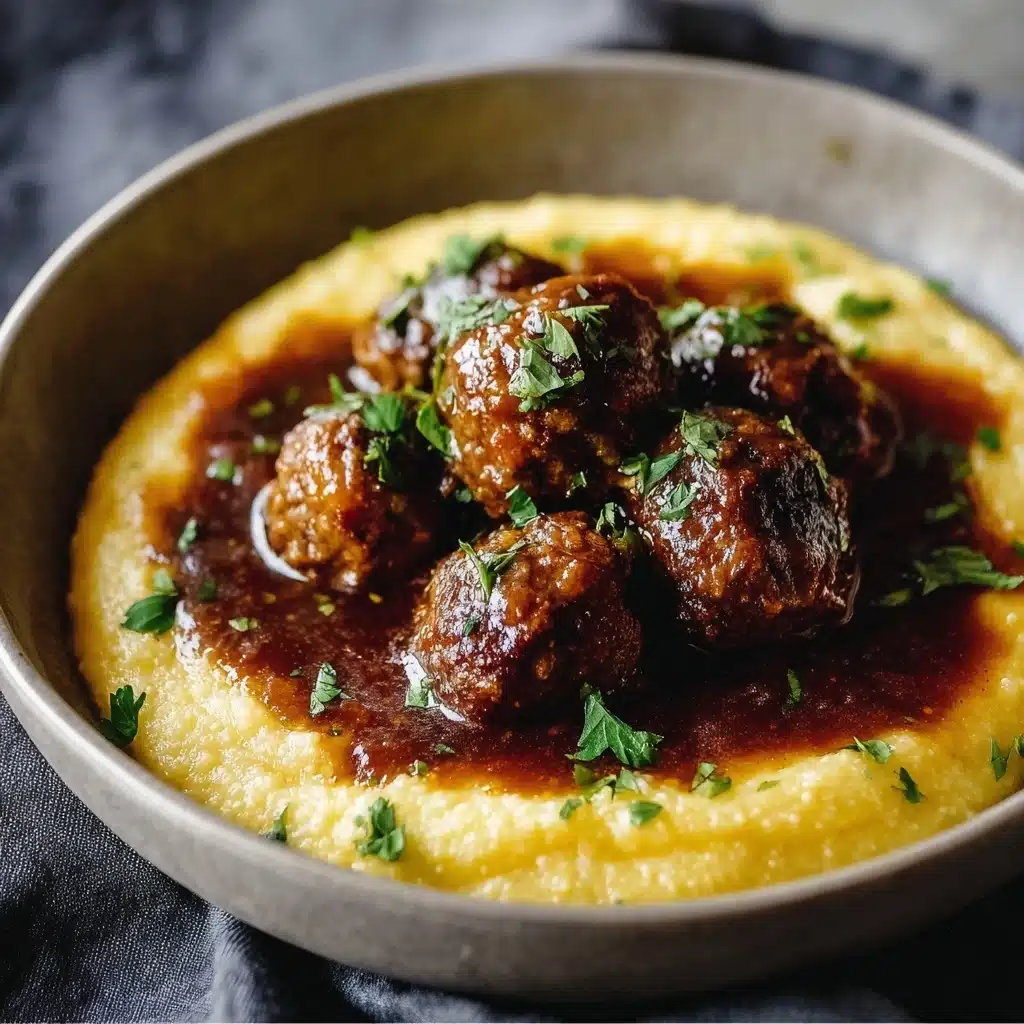 Red Wine Braised Meatballs Recipe - Recipe Image