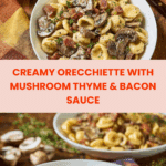 Orecchiette with Mushroom Thyme Sauce Recipe