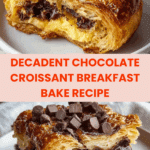 Decadent Chocolate Croissant Breakfast Bake Recipe
