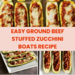 Ground Beef Stuffed Zucchini Recipe