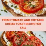 Tomato and Cottage Cheese Toast Recipe