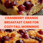 Cranberry Orange Breakfast Cake Recipe