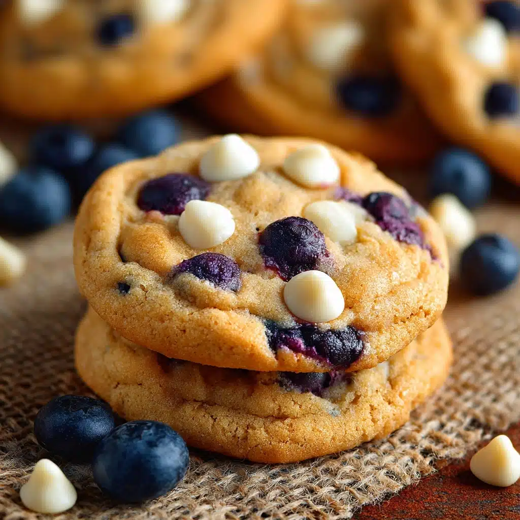 Blueberry White Chocolate Chip Cookies - Alrightwithme Recipe - Recipe Image