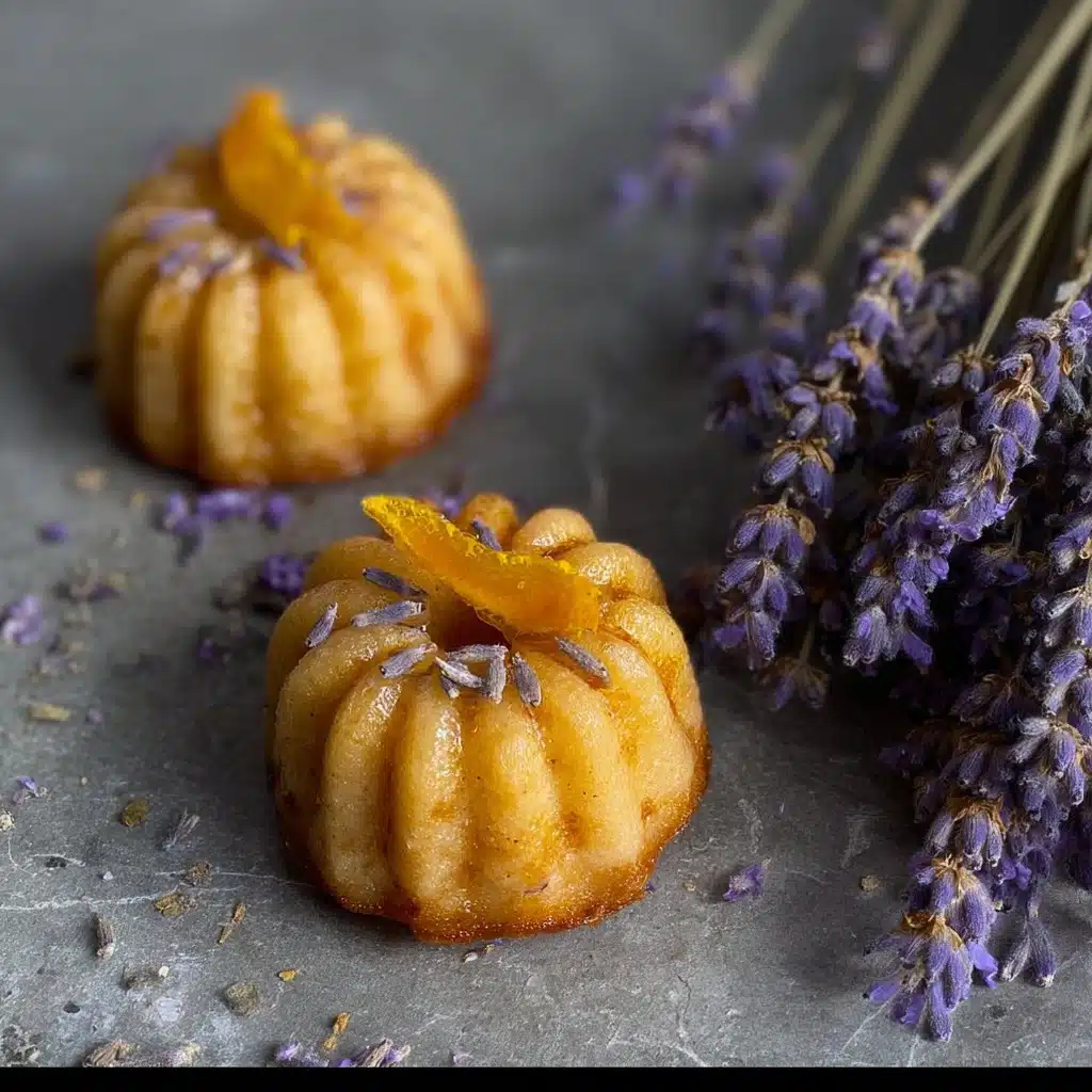 Mini Lemon Cakes With Lavender Glaze Recipe - Recipe Image