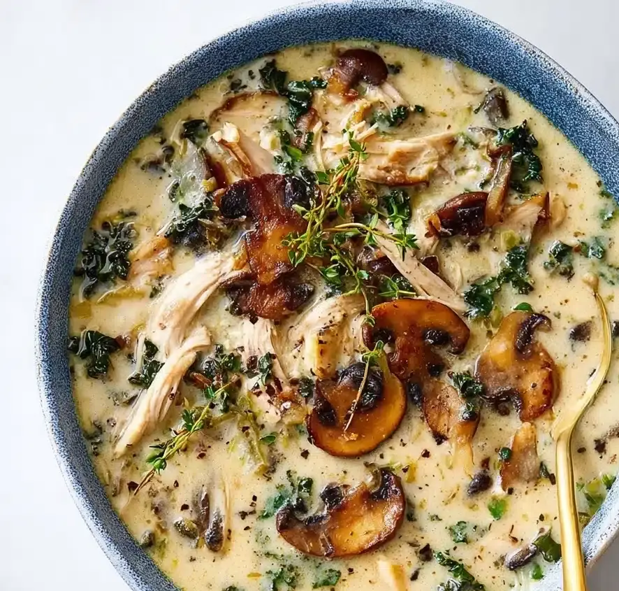 Comforting Rotisserie Chicken and Mushroom Soup Recipe