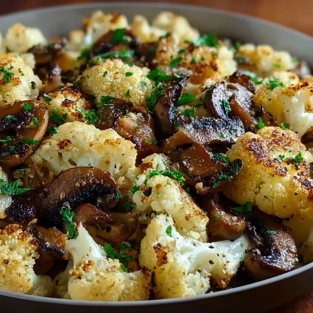 Garlic Cauliflower Mushroom Skillet: Quick & Delicious Dish Recipe - Recipe Image