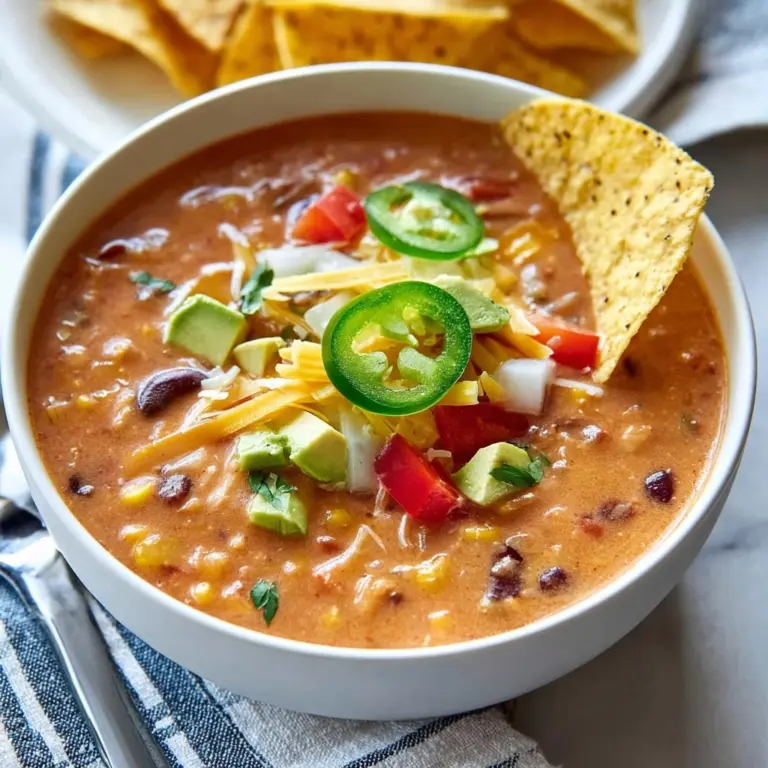 Crockpot Vegetarian Tortilla Soup Recipe
