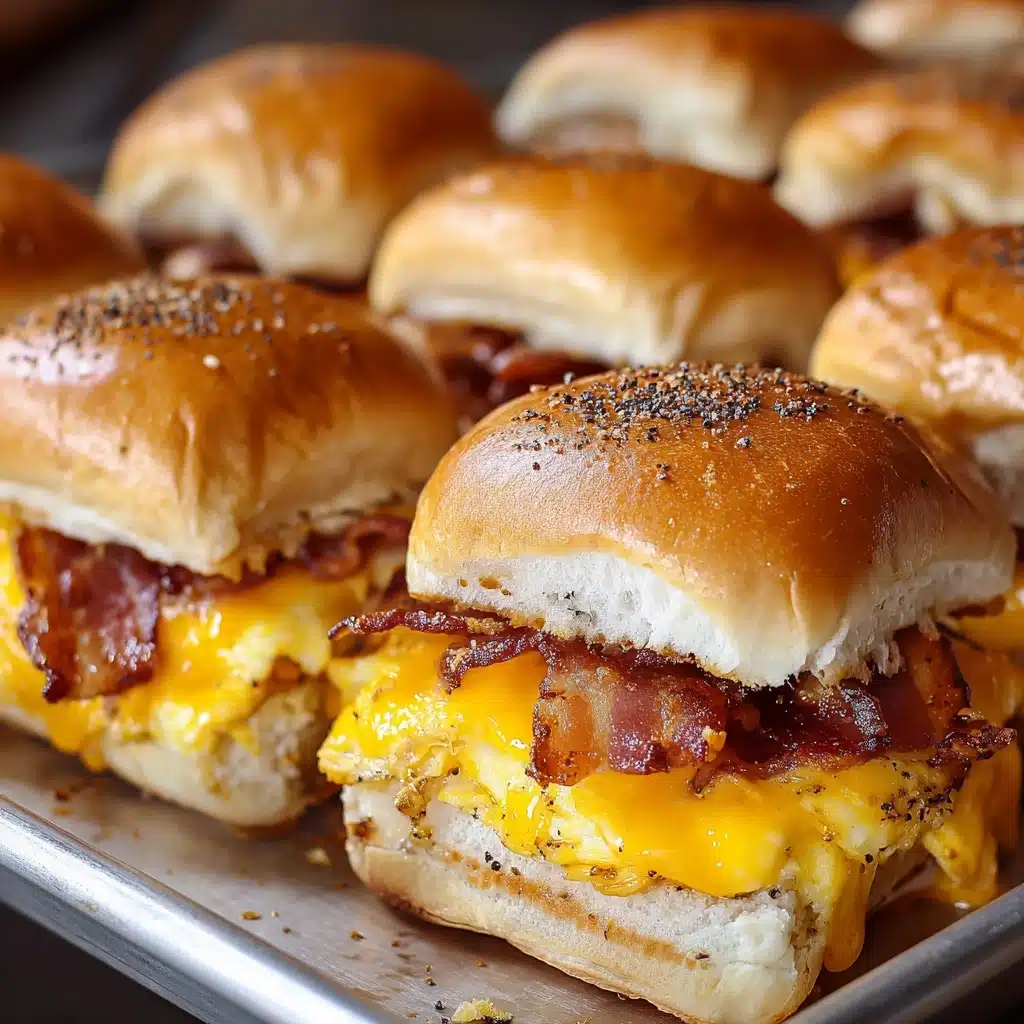 Crack Breakfast Sliders (Bacon Egg & Cheese) Recipe - Recipe Image