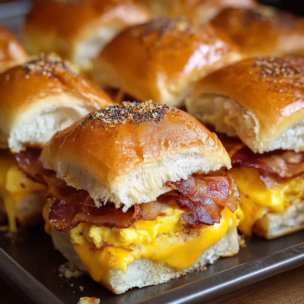 Crack Breakfast Sliders (Bacon Egg & Cheese) Recipe - Recipe Image