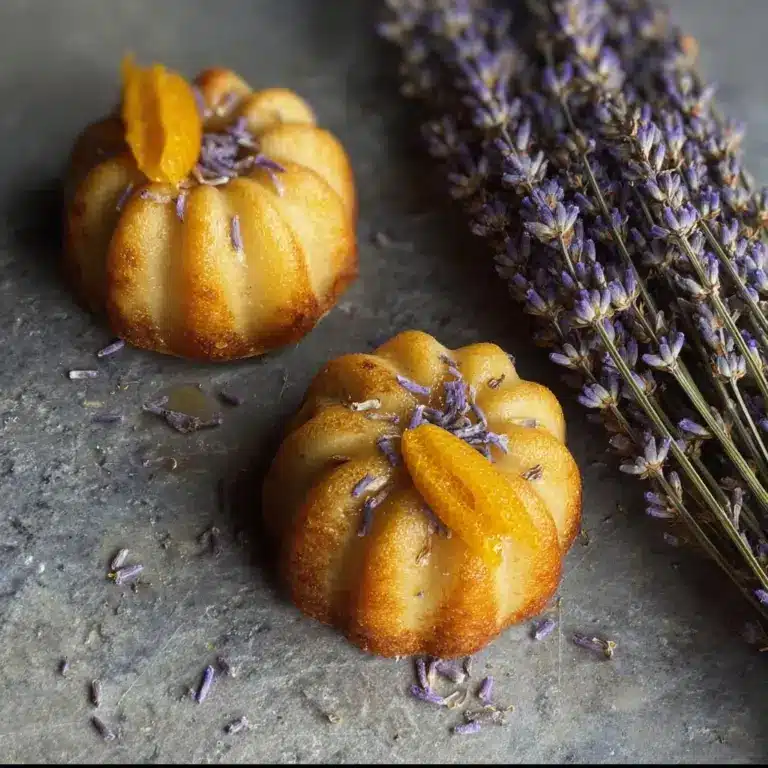 Mini Lemon Cakes With Lavender Glaze Recipe