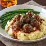 Salisbury Meatballs and Mashed Potatoes Recipe