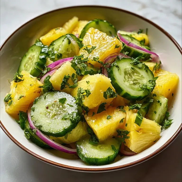 Pineapple Cucumber Salad Recipe