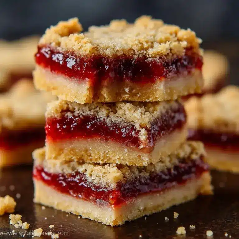 Jam Shortbread Bars Recipe