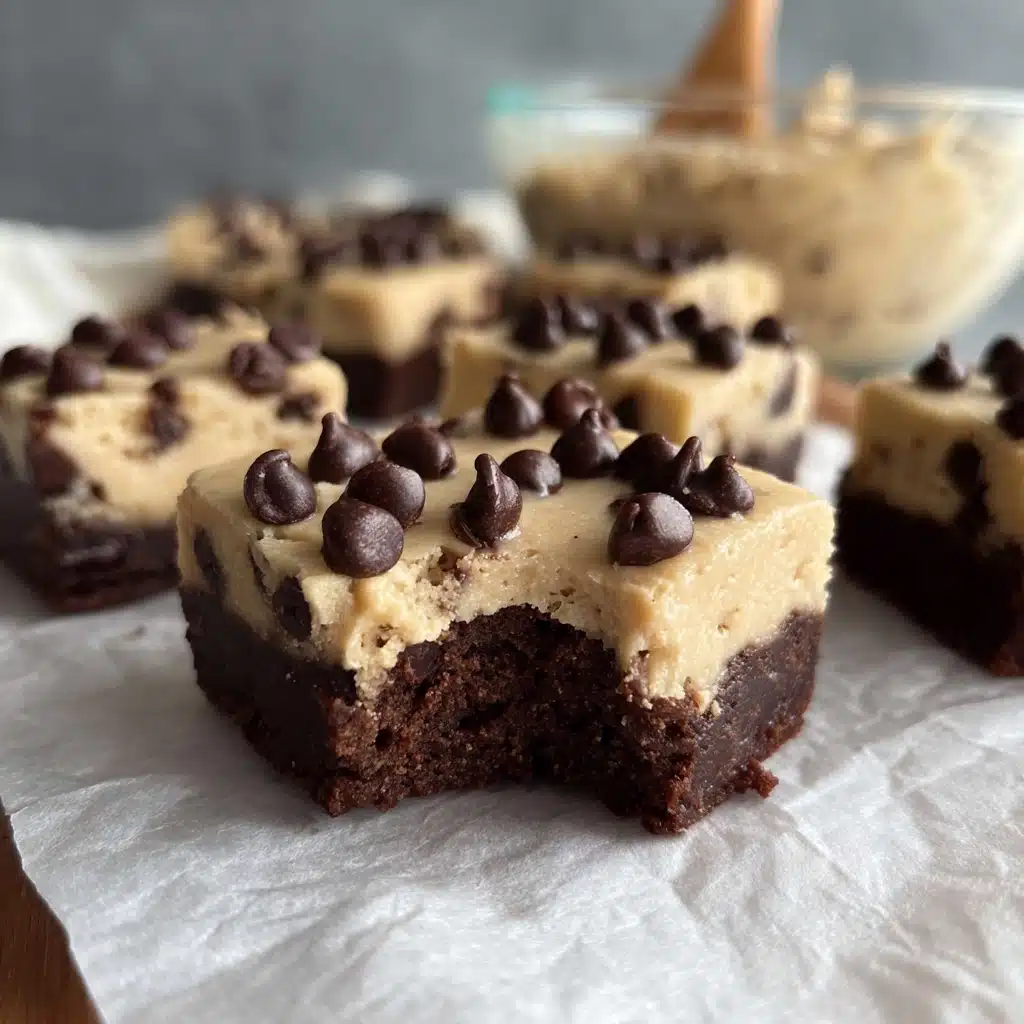 Protein Packed Cookie Dough Brownies Recipe - Recipe Image