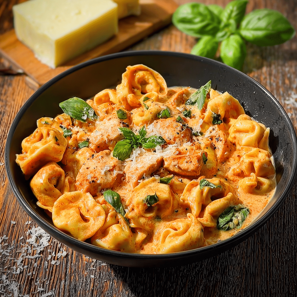 CrockPot Chicken Tortellini Recipe - Recipe Image