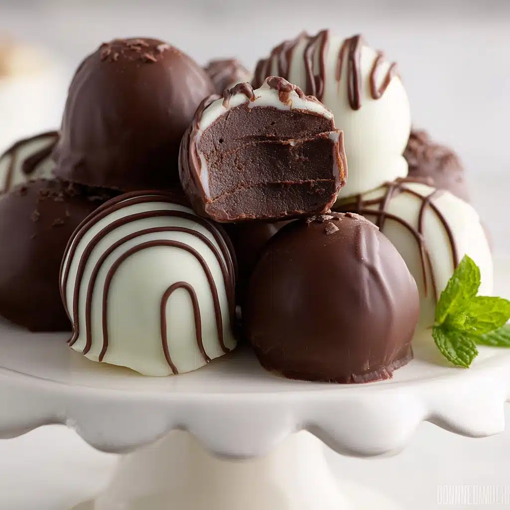 Creamy Andes Mint Chocolate Truffles Recipe - Recipe Image