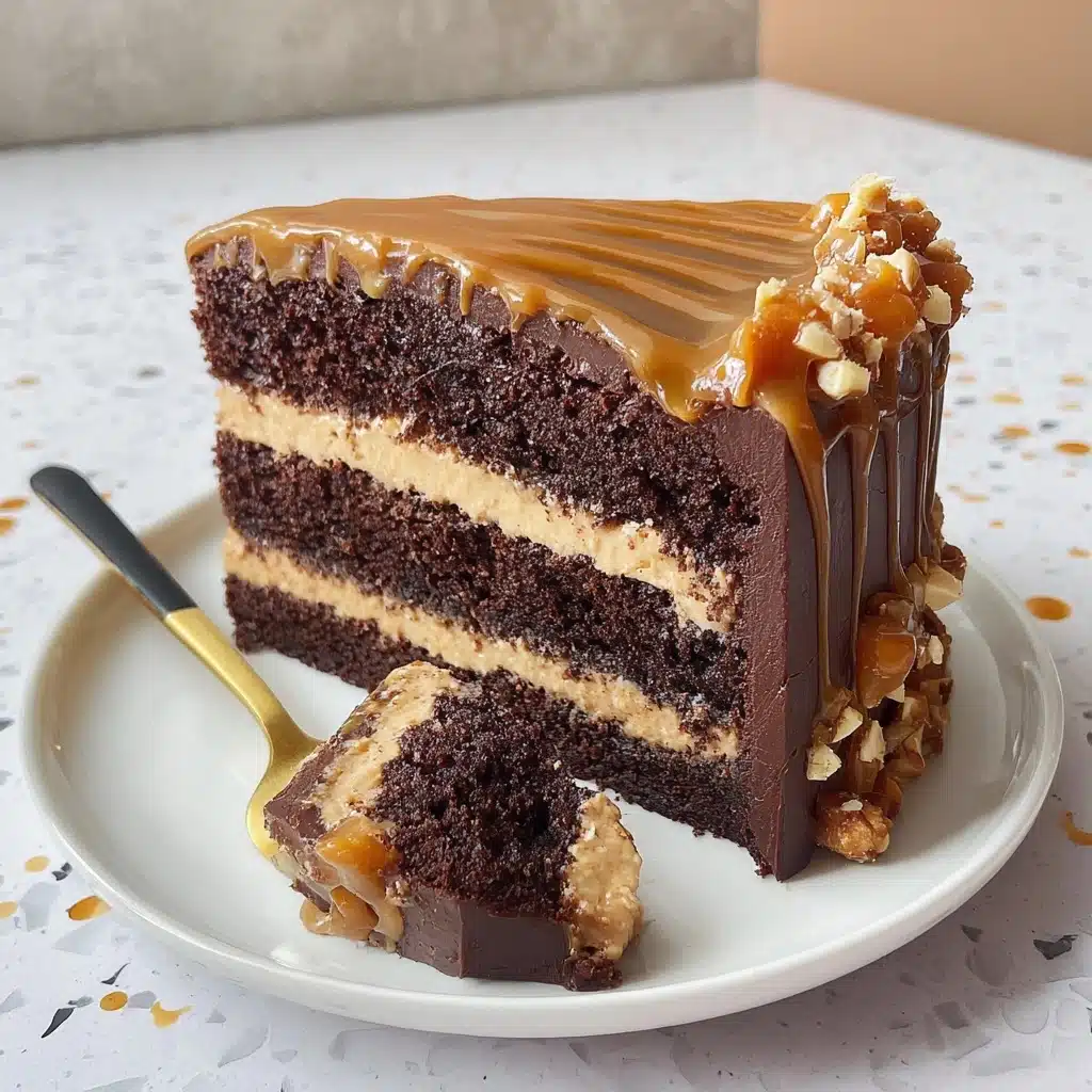 Chocolate Snickers Cake Recipe - Recipe Image