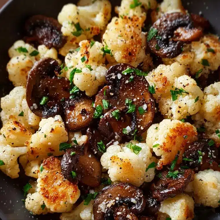 Garlic Cauliflower Mushroom Skillet: Quick & Delicious Dish Recipe