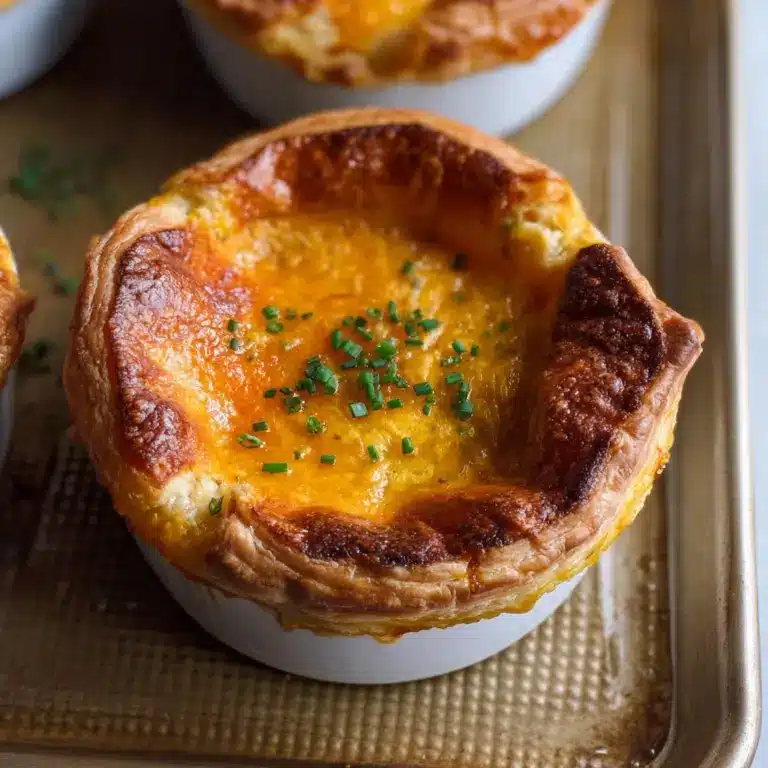 Tomato Soup with Cheddar Puff Pastry Recipe