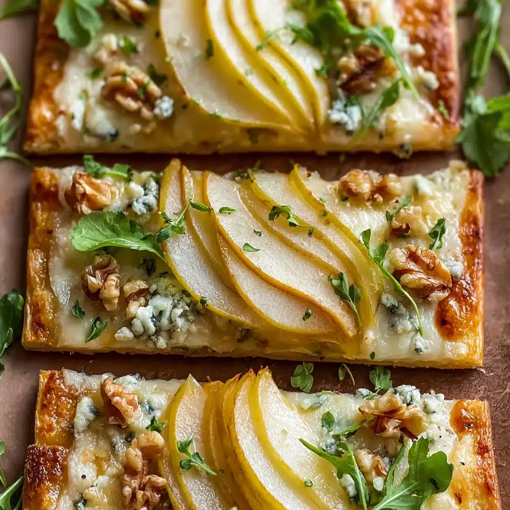 Pear and Gorgonzola Flatbread Recipe - Recipe Image