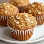 Moist Applesauce Oatmeal Muffins Recipe
