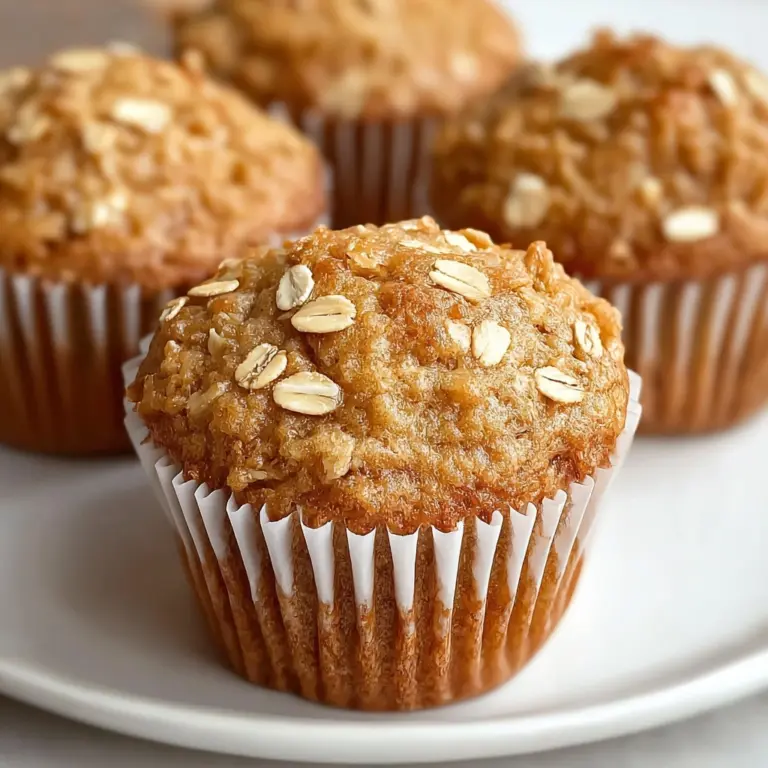 Moist Applesauce Oatmeal Muffins Recipe
