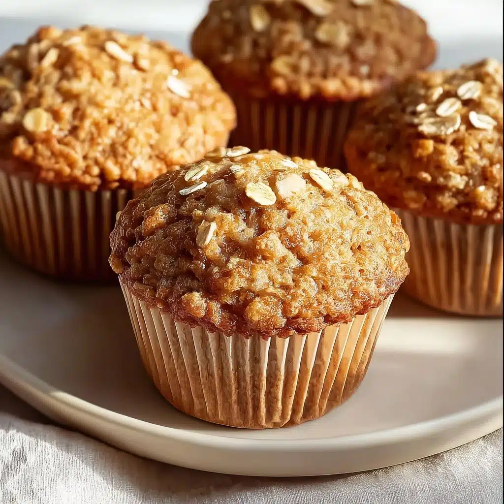Moist Applesauce Oatmeal Muffins Recipe - Recipe Image