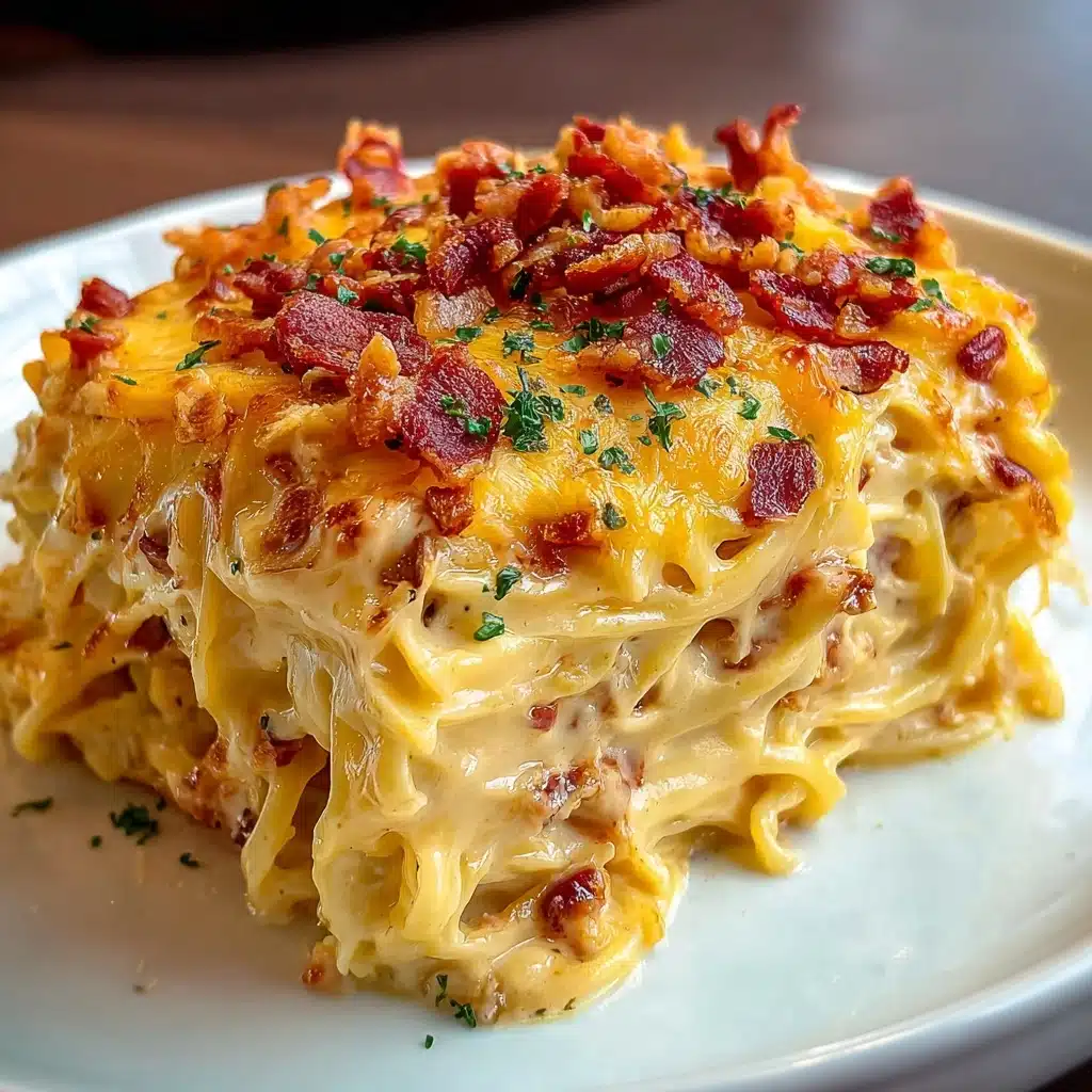 Spicy Southern Cheesy Chicken Spaghetti Casserole Recipe - Recipe Image