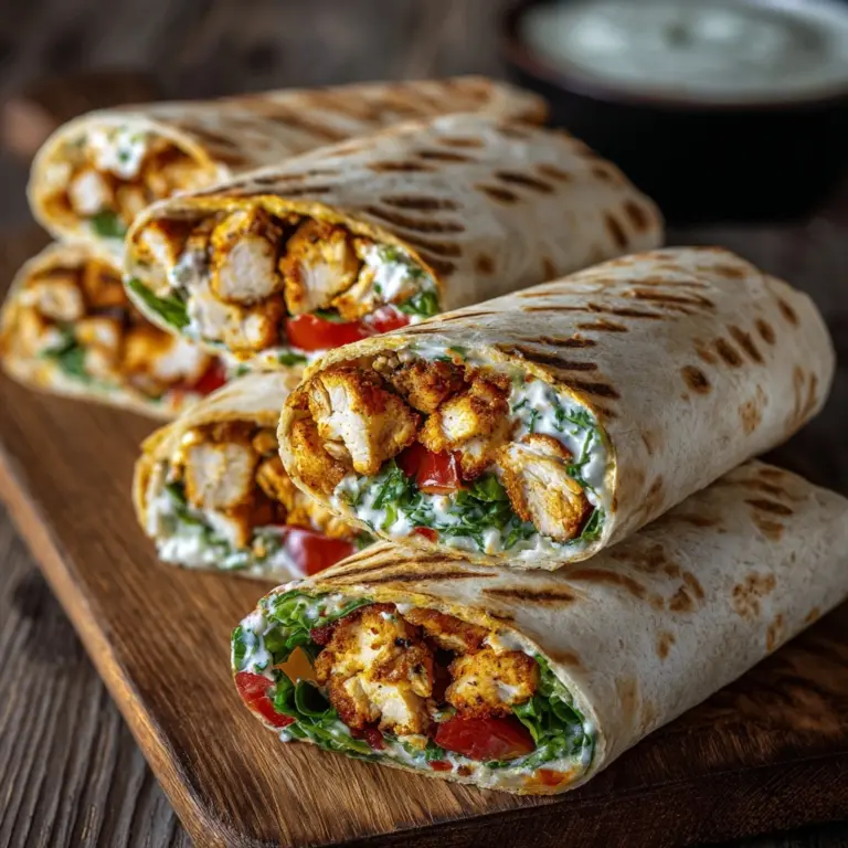 Crispy Air Fryer Chicken & Mozzarella Wraps Recipe