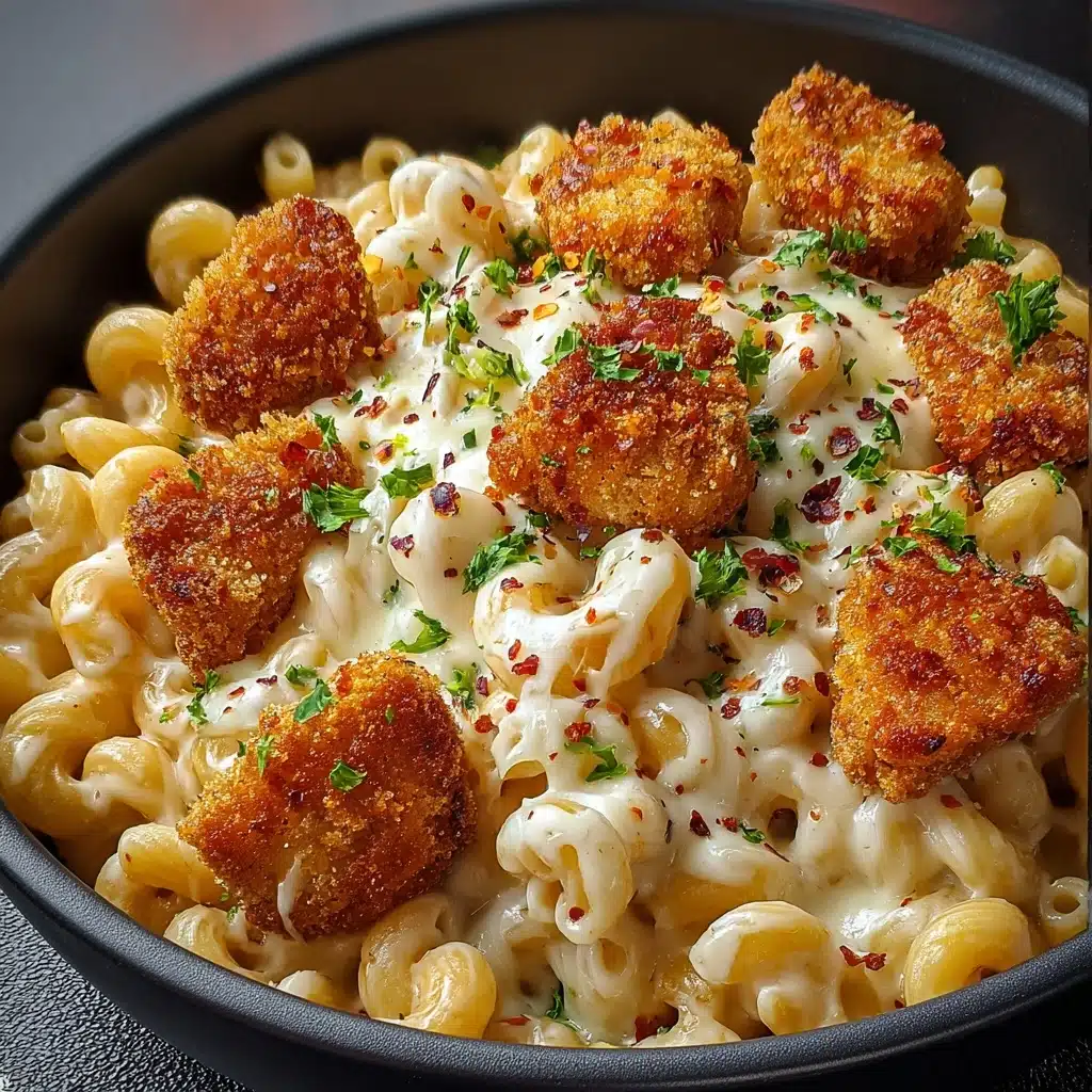 Creamy Honey Pepper Chicken Mac and Cheese Recipe - Recipe Image