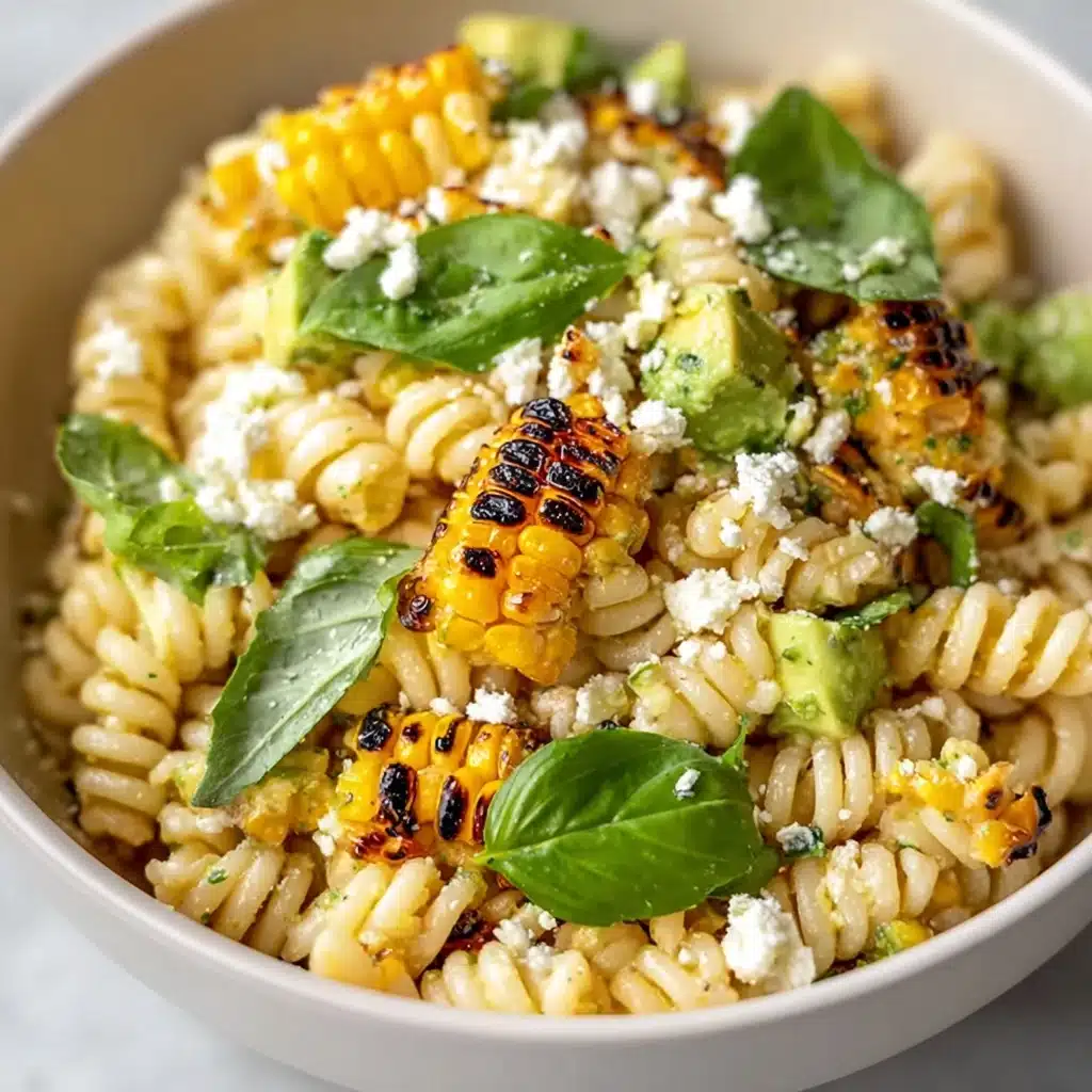 Creamy Street Corn Pasta Salad Recipe - Recipe Image