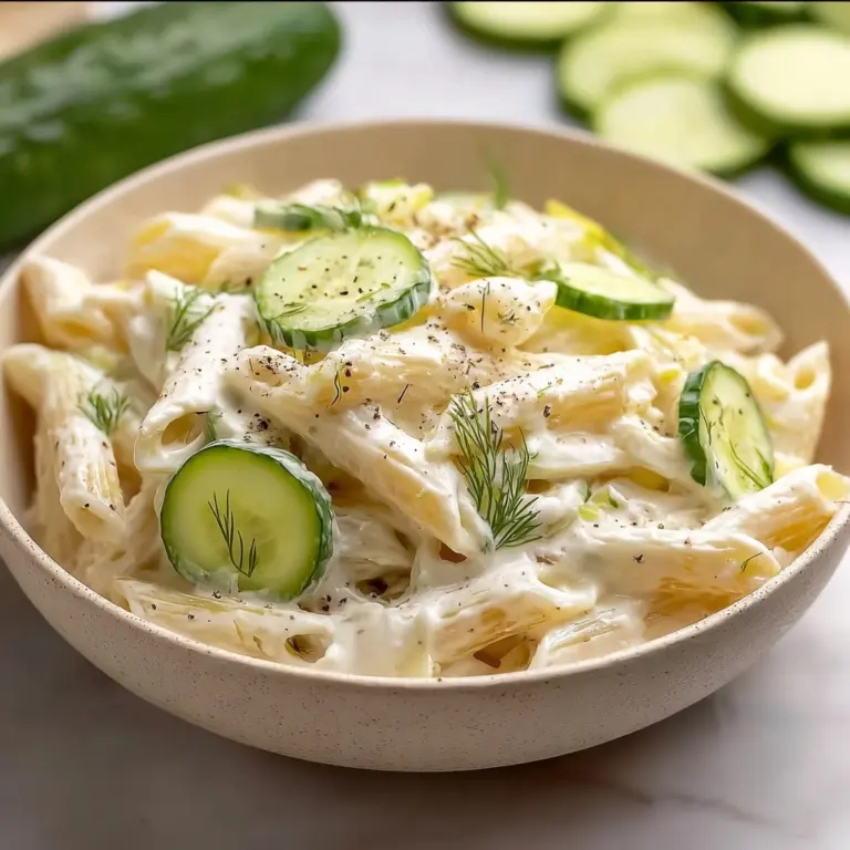 Healthy Cucumber Pasta Salad Recipe