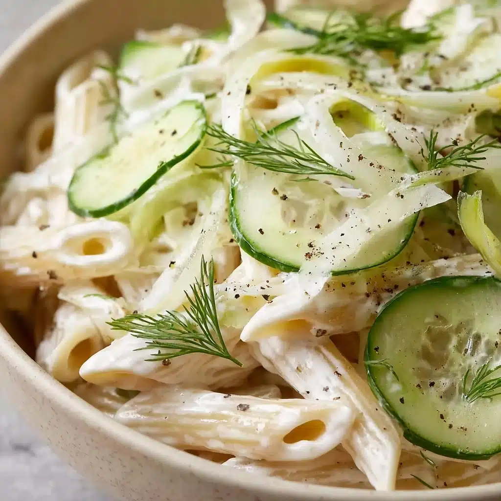 Healthy Cucumber Pasta Salad Recipe - Recipe Image