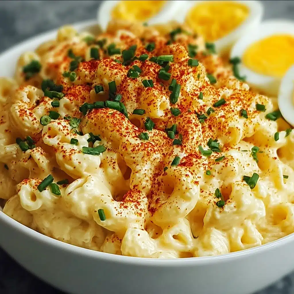 Deviled Egg Macaroni Salad Recipe - Recipe Image
